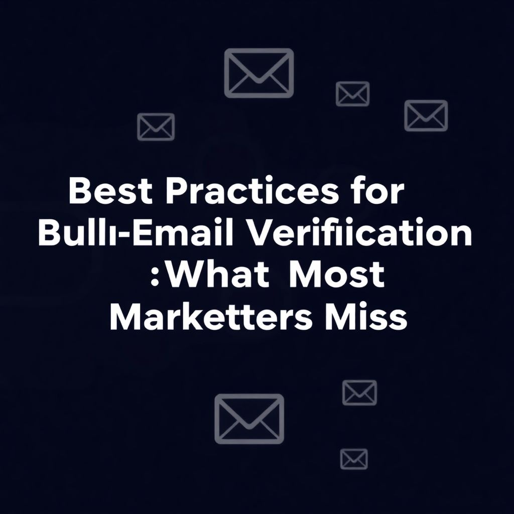Best Practices for Bulk Email Verification: What Most Marketers Miss